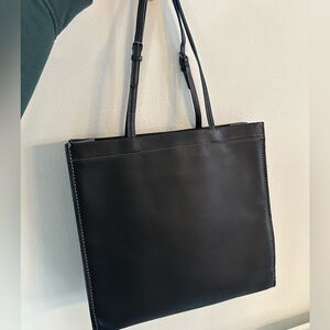 Coach navy blue Leather Tote